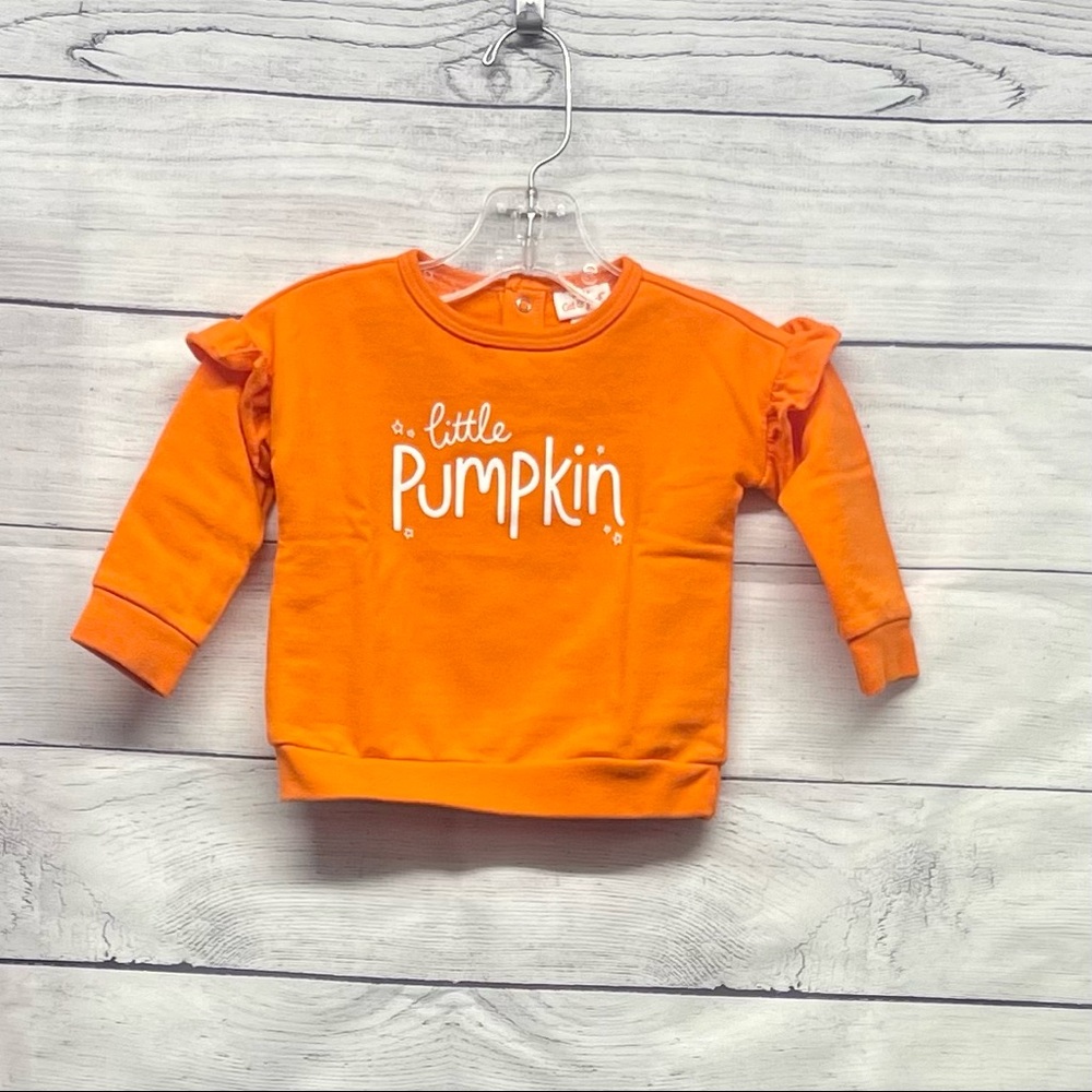 Cat & Jack Little Pumpkin Sweatshirt Size 6-9 Months